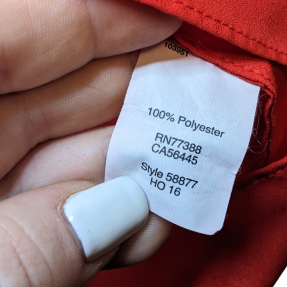 J. Crew Red Flowy Racerback Strappy Tank Top Size 10 ✨❤️ - Picture 12 of 13